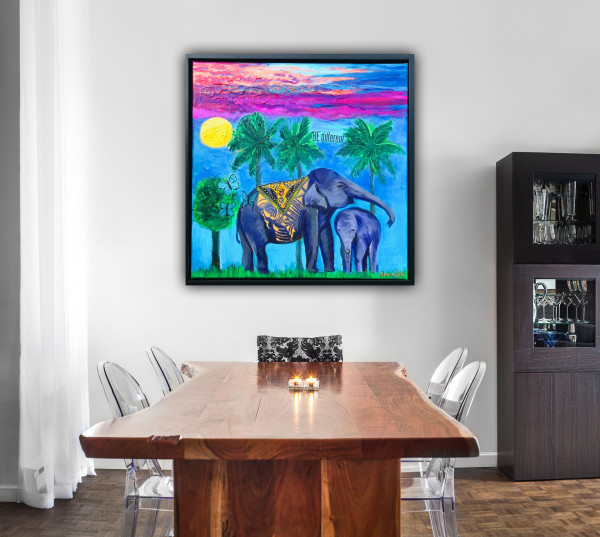 BE DIFFERENT - Kunstdruck auf Leinwand