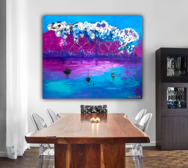 MAGICAL CITY - Original painting and print