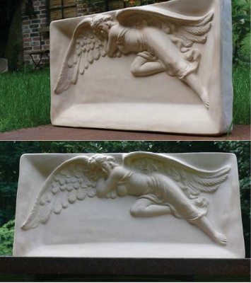 Schutzengel - Steinrelief