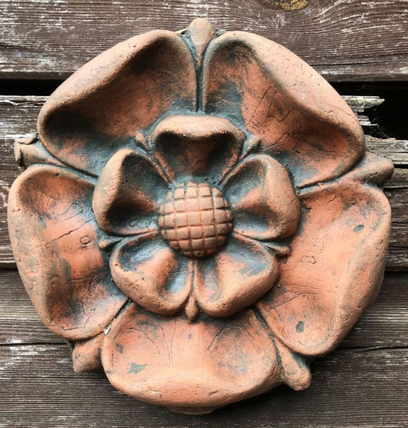 Wandfliese Tudor Rose rund