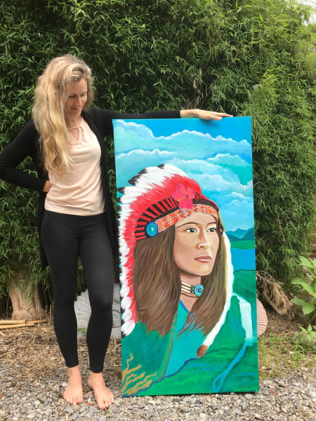 Warrior Dream - Original painting and print