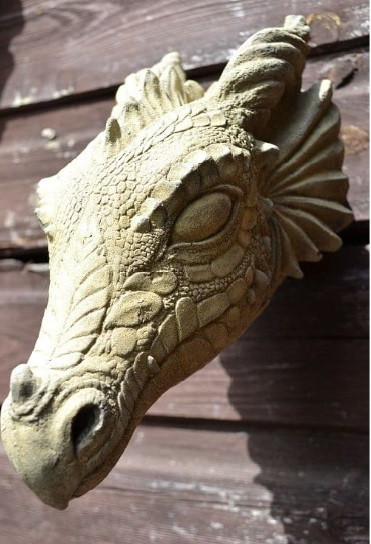 Wyvern Drachenkopf - Wanddeko