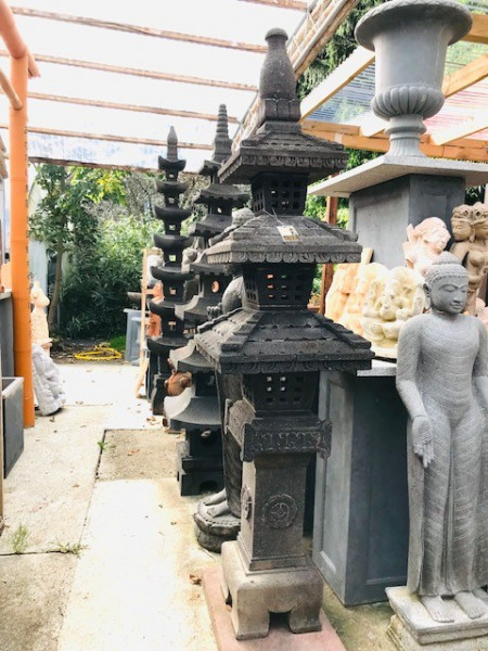 Japanische Pagode mit Ziegeldach, 3 Ebenen, 205cm