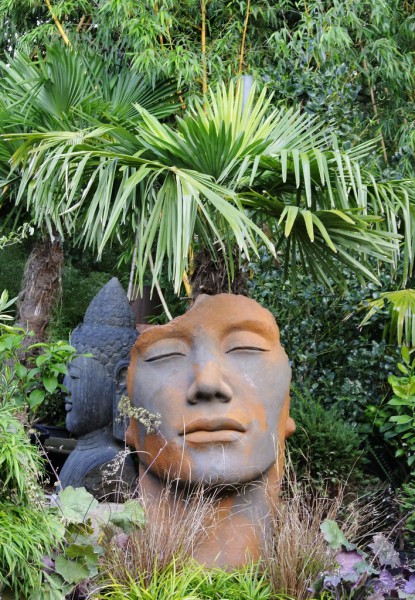 Gesicht Mann - Eisenoxid 115cm