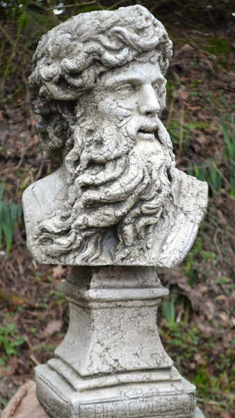 Hercules Büste - Steinfigur