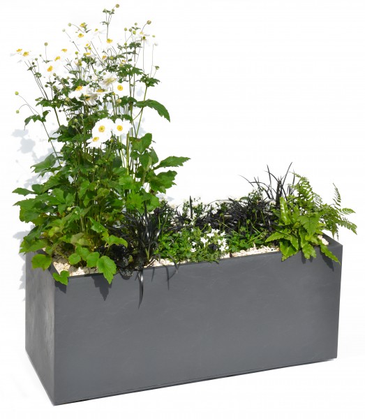 Pflanzkasten in Steinoptik