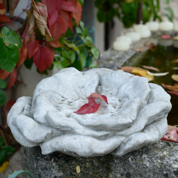 Blütenförmiges Vogelbad