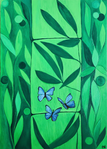 Green Magic painting- Original und print