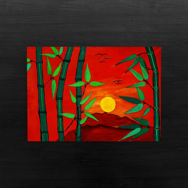 Exotic Sunrise Painting- Original und print