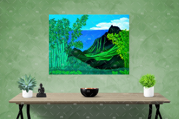 Bamboo Valley painting - print